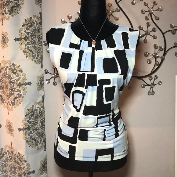 CALVIN KLEIN Career Pleated Stretch Blouse - Picture 4 of 8